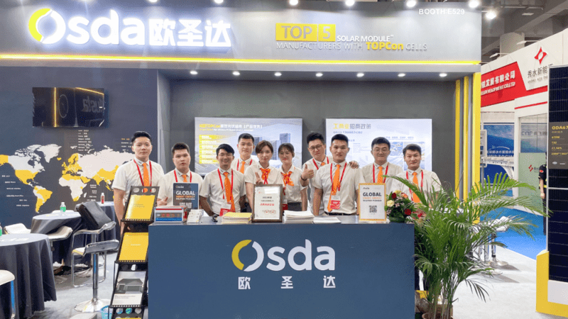 Concentrarsi su Guangzhou, guadagnare potenziale per TOPCon | Osda partecipa all'Expo mondiale dell'industria solare fotovoltaica e dello stoccaggio dell'energia del 2023