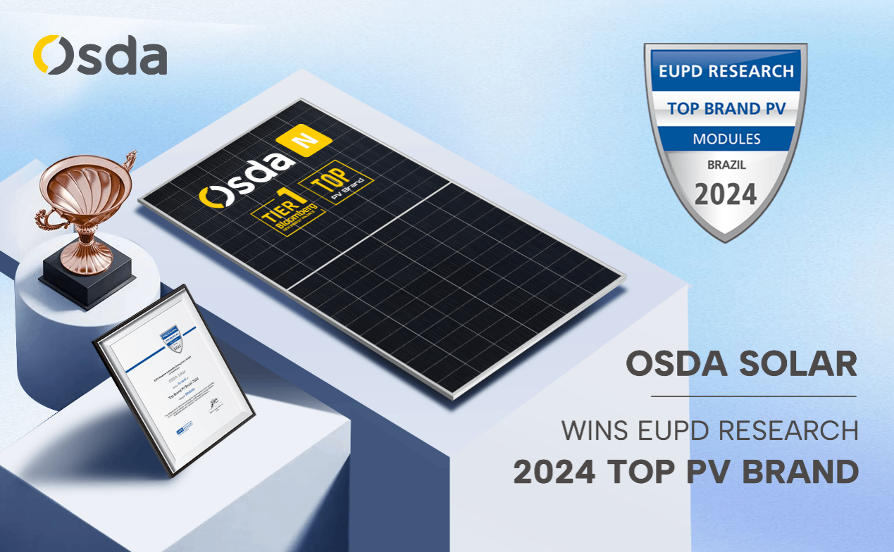 Osda Solar vince il TOP brand annuale del fotovoltaico